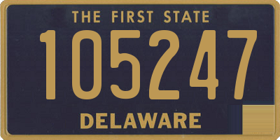 DE license plate 105247