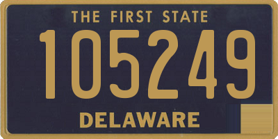 DE license plate 105249