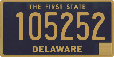 DE license plate 105252