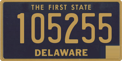 DE license plate 105255