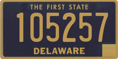 DE license plate 105257