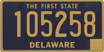 DE license plate 105258