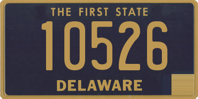 DE license plate 10526