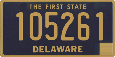 DE license plate 105261