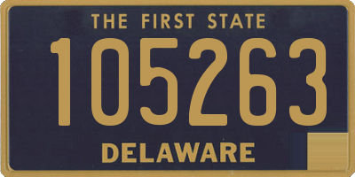 DE license plate 105263