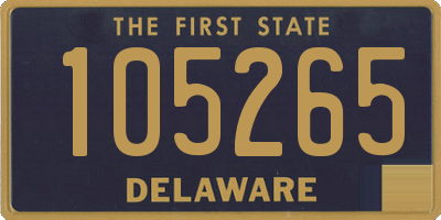 DE license plate 105265