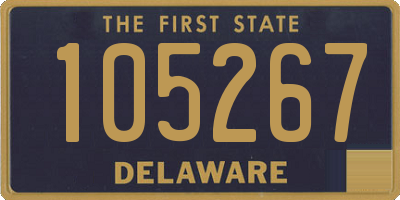 DE license plate 105267