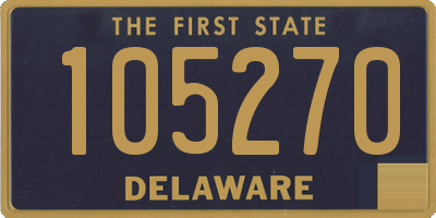 DE license plate 105270