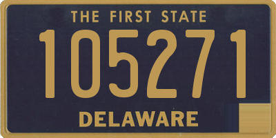 DE license plate 105271