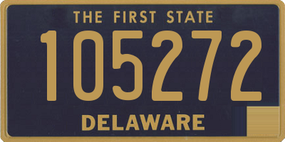 DE license plate 105272
