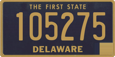 DE license plate 105275