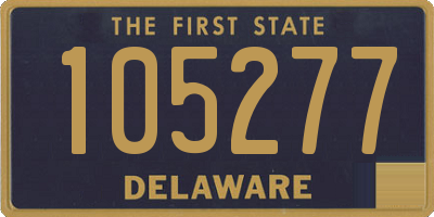DE license plate 105277