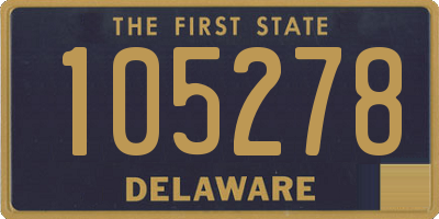 DE license plate 105278
