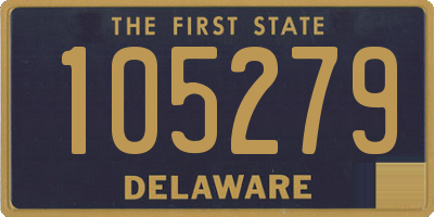 DE license plate 105279