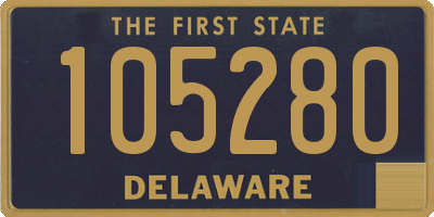 DE license plate 105280