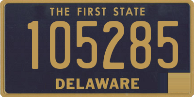 DE license plate 105285