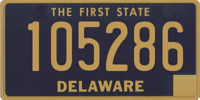 DE license plate 105286