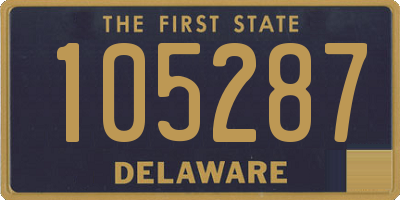 DE license plate 105287