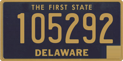 DE license plate 105292