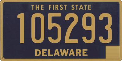 DE license plate 105293