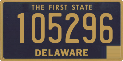 DE license plate 105296