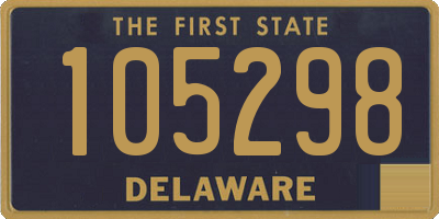 DE license plate 105298