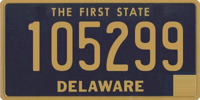 DE license plate 105299