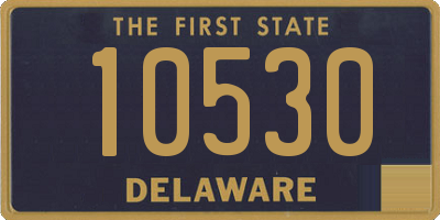 DE license plate 10530