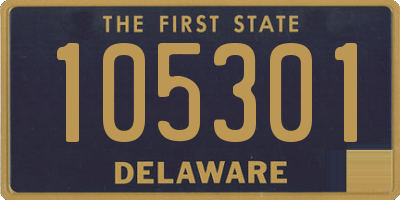 DE license plate 105301