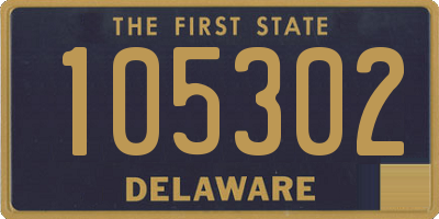 DE license plate 105302