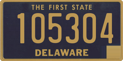 DE license plate 105304