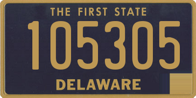 DE license plate 105305