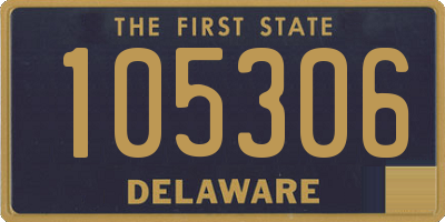 DE license plate 105306