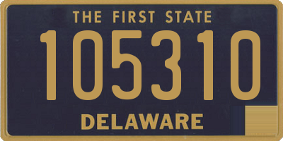DE license plate 105310