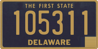 DE license plate 105311