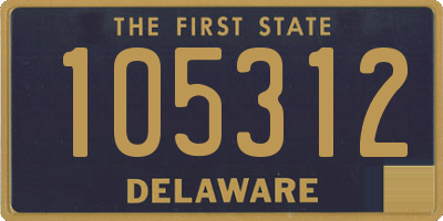 DE license plate 105312