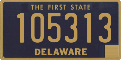 DE license plate 105313