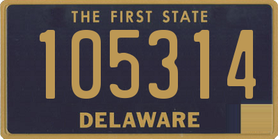 DE license plate 105314