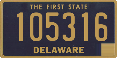 DE license plate 105316