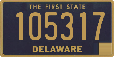 DE license plate 105317