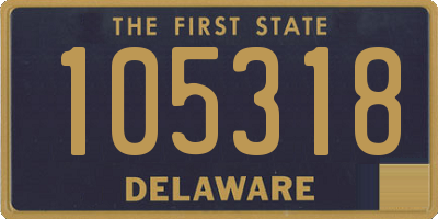 DE license plate 105318
