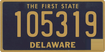 DE license plate 105319