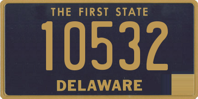 DE license plate 10532