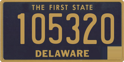 DE license plate 105320