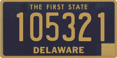 DE license plate 105321