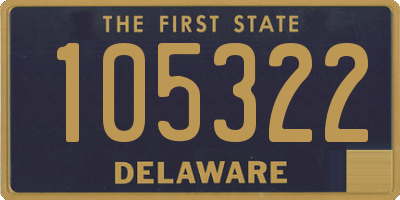 DE license plate 105322