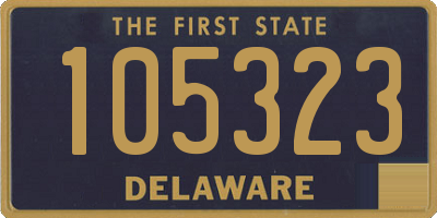 DE license plate 105323