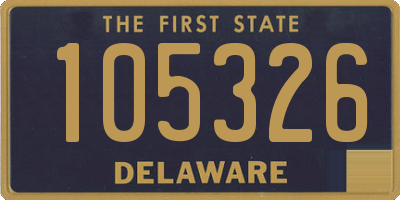 DE license plate 105326