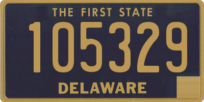 DE license plate 105329