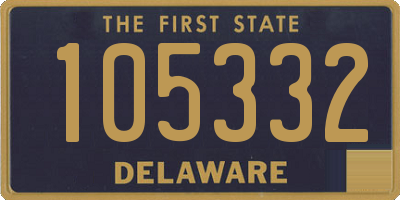 DE license plate 105332